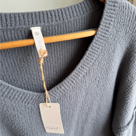 New with tags wishlist grey sweater - Picture 4 of 6